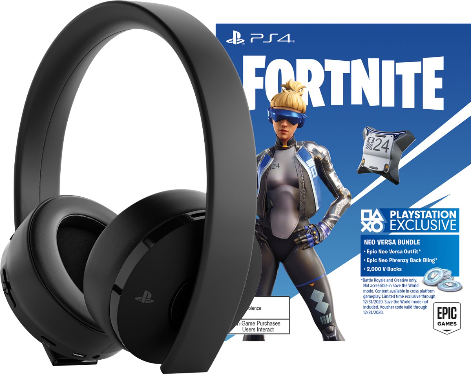 kanaal tuberculose Robijn Sony - Fortnite Neo Versa Gold Wireless Stereo Headset for PlayStation 4,  PlayStation VR, Mobile Devices and Select PCs - Jet Black | GiftsApp